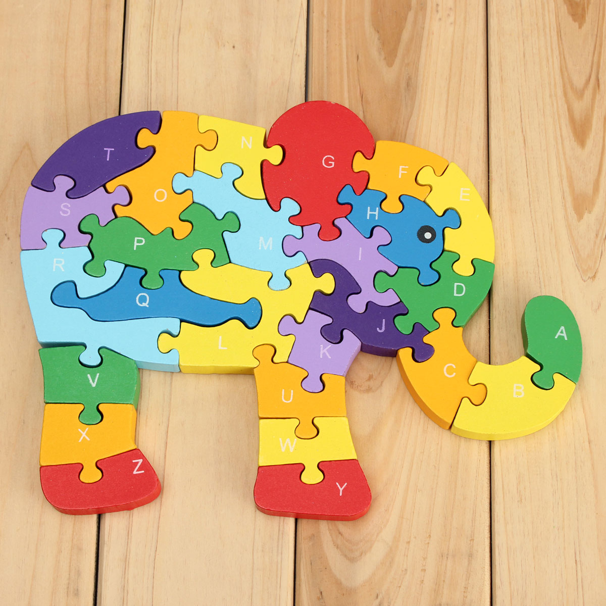 Wooden Elephant Puzzle NETTMIX.NO